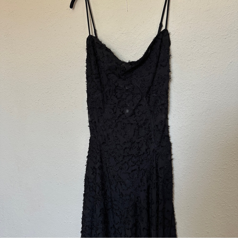 House of CB ‘Seren’ Black Floral Lace Back Maxi Dress NWOT size M‎ regular A-C - Picture 8 of 12
